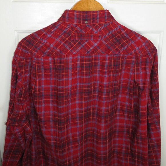Duluth Trading Co. Men's LG Button Up Long Sleeve Plaid Flannel Shirt NWOT - Picture 7 of 7